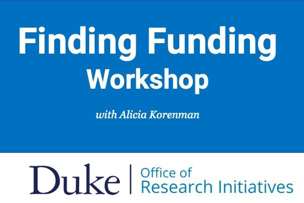 finding research funding workshop